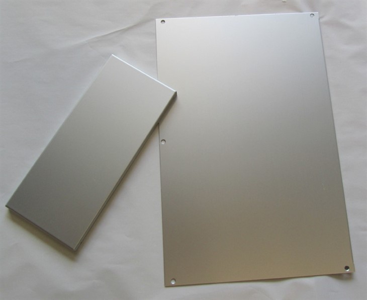 Silver anodized aluminum sheet